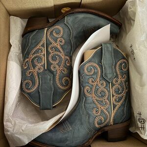 Circle G Brown Leather Boot Sole with Brand Stamp